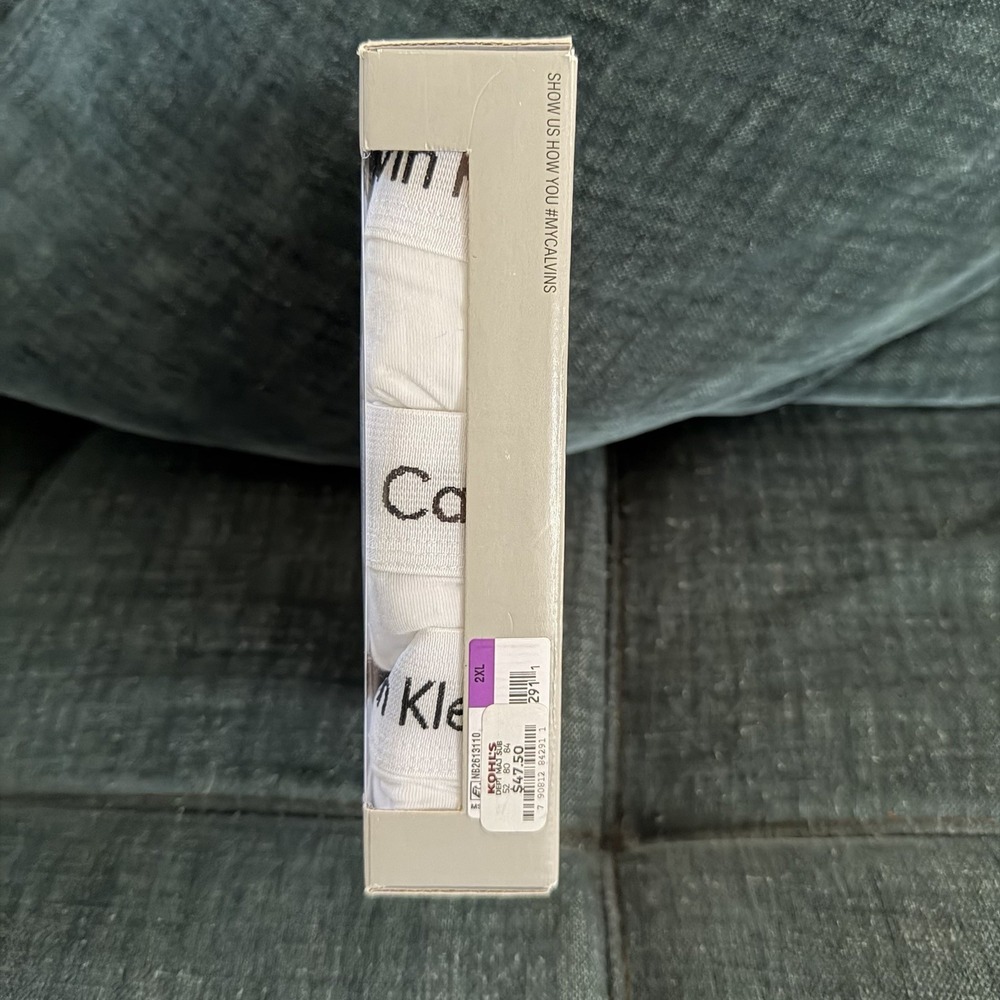 Calvin Klein 3 Pack Classic Fit 100% Cotton Underwear Briefs White stretch - Picture 6 of 6
